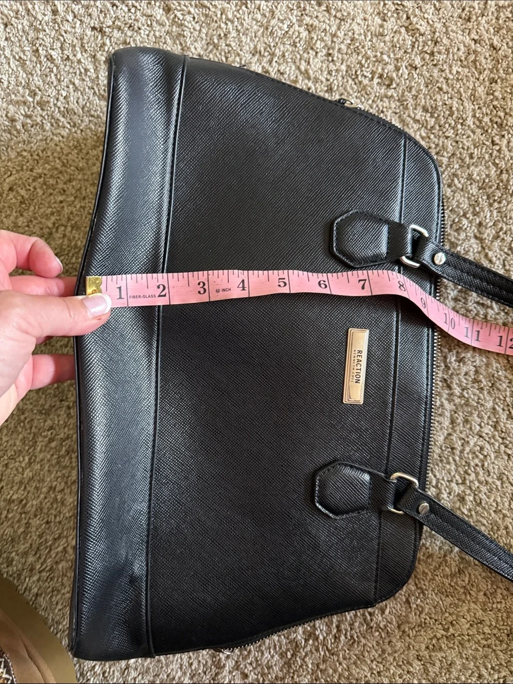 Kenneth Cole Reaction Black Textured Tote